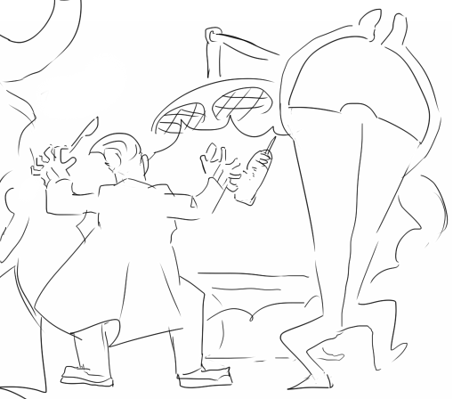 カオスのヤーツら描いた。後々清書とかするかも。
