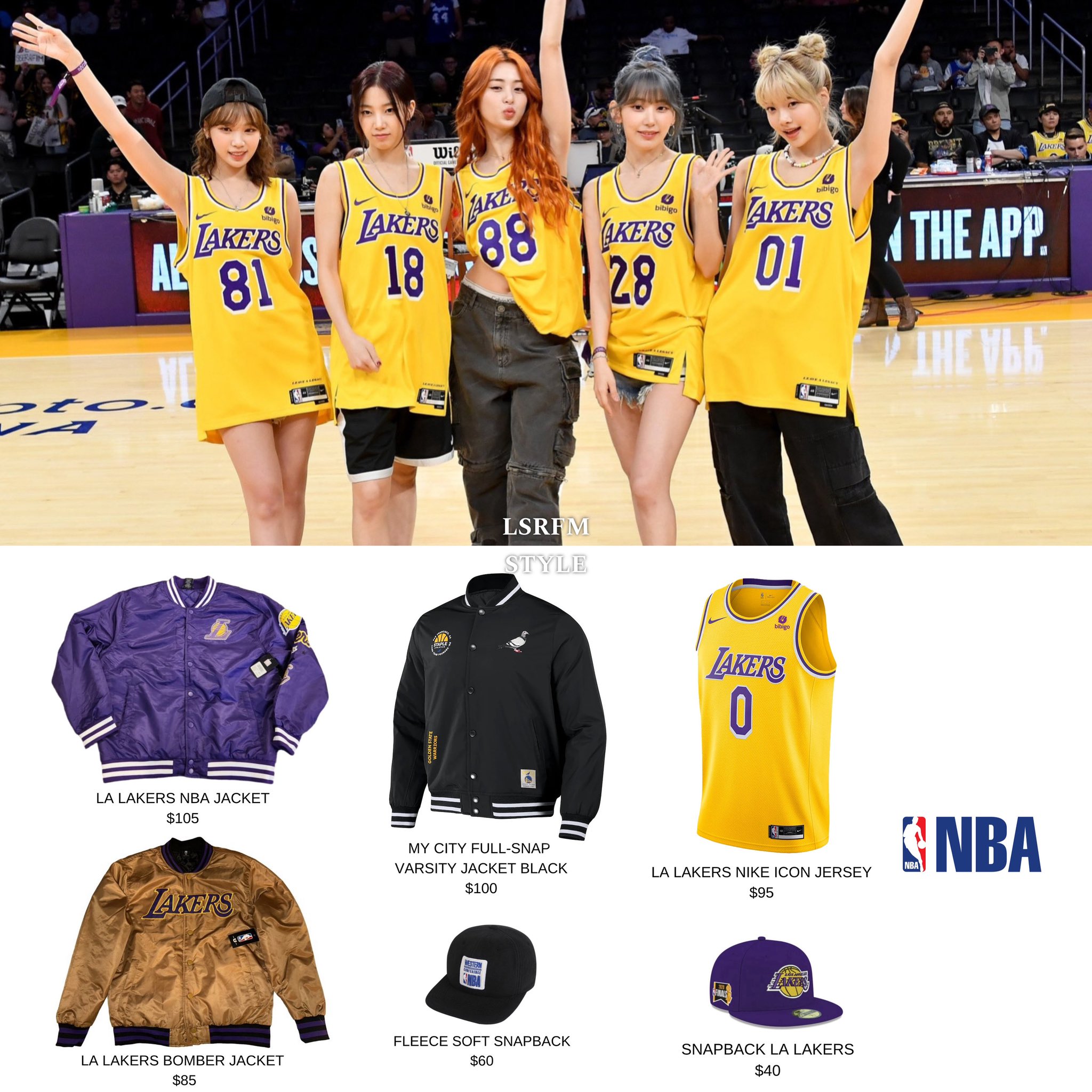 Sakura Le Sserafim Los Angeles Lakers Nike Icon SW, 運動產品