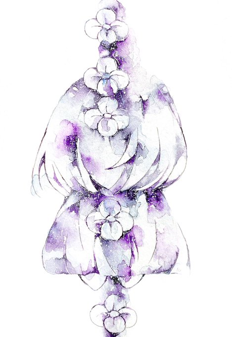 「モノクロ 紫」のTwitter画像/イラスト(新着)｜3ページ目