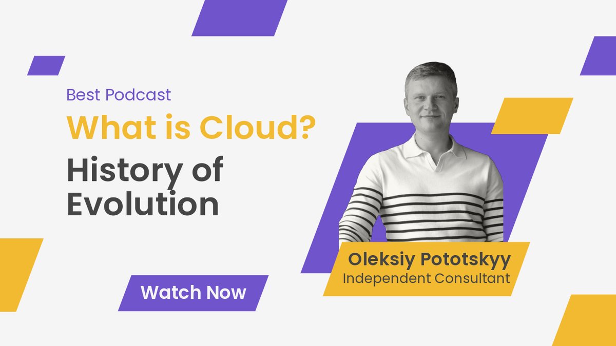 OPototskyy's tweet image. Just released a new YouTube video diving into the fascinating evolution of cloud technology. Check it out and stay tuned for more insights! youtu.be/JI717twBPeM #CloudEvolution #TechnologyTrends #YouTubeExplainer