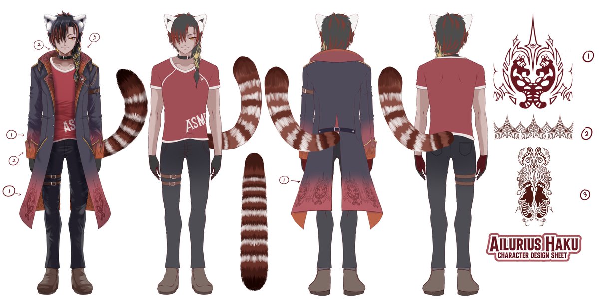 HakuVTASMR's tweet photo. Here my character Reference for those who want to draw me! #HakuDraw https://t.co/J7WsmuVtTC