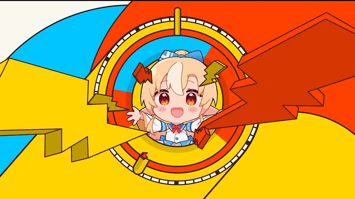 不知火フレア 「そして、全力ジャンピング!MV待ってた(◜ω◝)待望のMVに思わず泣いてしまった」|雪國 エノ🔥のイラスト