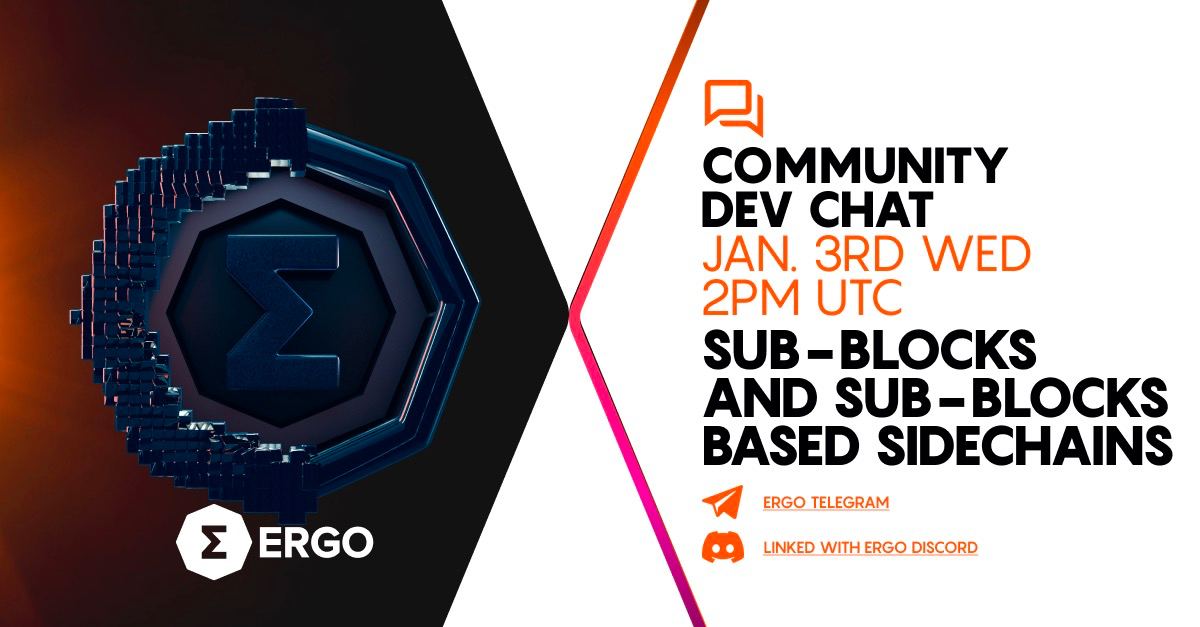 ergo_platform's tweet photo. Good morning, Ergo nation!

Join the community dev meet-up in 45 minutes!

https://t.co/xyutuHmChL https://t.co/XrBGUAHfYg