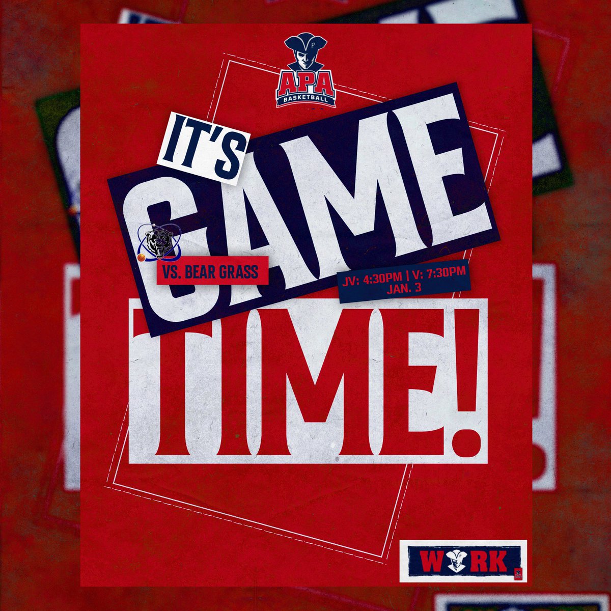APABasketball's tweet photo. We. Are. Back. We travel to Bear Grass Charter School tonight. Looking forward to the opportunity on the road. JV tips at 4:30, Varsity at 7:30. #WORK #APAFamily ❤️🤍💙 https://t.co/fgb0DUBRsb