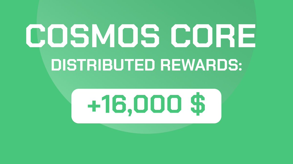 AtlasByKi's tweet photo. Since its launch, Cosmos Core has distributed over 16K$ in $USDC real yield to $COSC holders... 💰 ✅

Meanwhile $COSC value has done a 3.5x rally in the the last three months only! 📈🚀

Looking for a better exposure to the @cosmos ⚛️? 
Mint $COSC now 👉 https://t.co/aAnzpFnPih https://t.co/MBNiyBJiKm