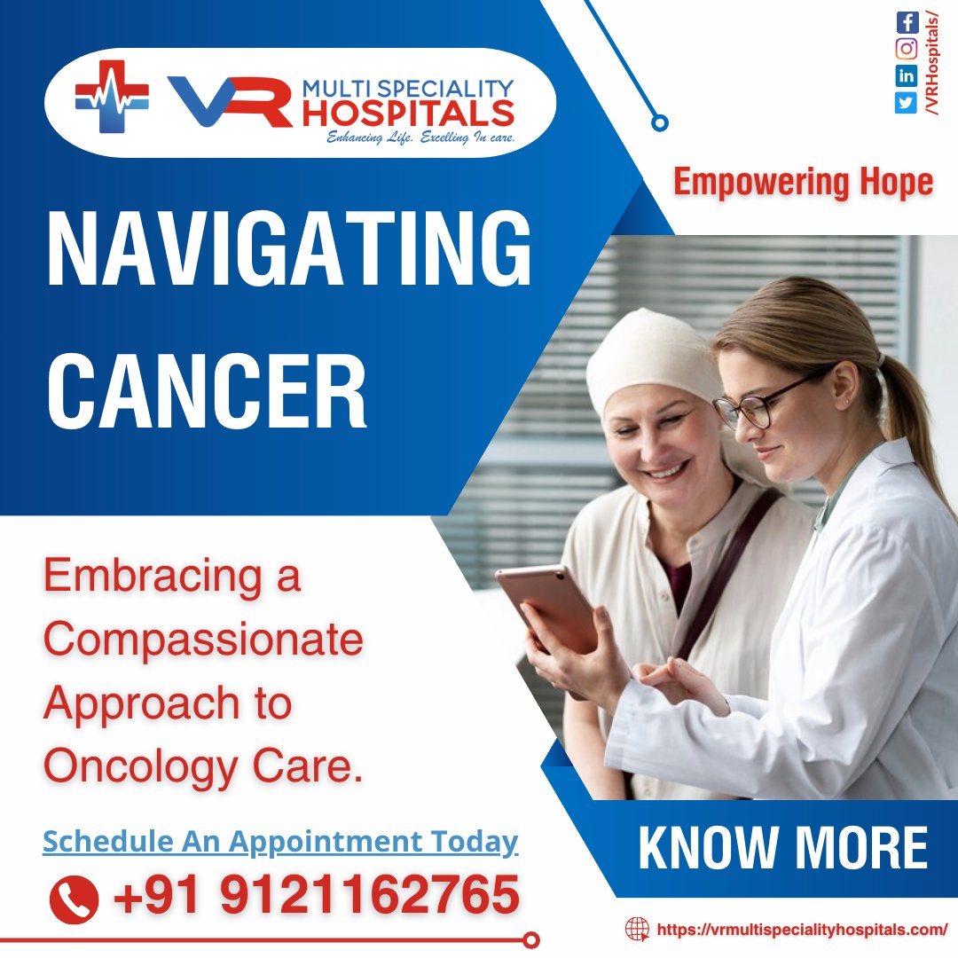 #CancerCare #VRMultiSpecialityHospitals #CompassionateOncology #CancerSupport #24x7Care #OncologyExperts #CancerAwareness #AdvancedCancerCare #CashlessTreatments #OncologyRehab #CancerFighters #VRHealthcare #ComprehensiveCancerCare #CancerCare #VRMultiSpecialityHospitals