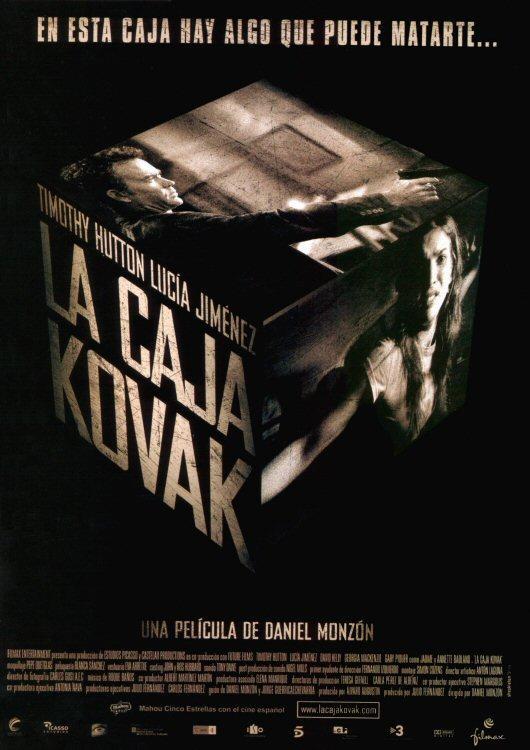 UnaRomanos's tweet photo. 2 - #LaCajaKovak 5'8/10.
2006 🇪🇦 113 min.
#thrillerpsicologico #intriga 
#PrimeVideo
Dir: 
#DanielMonzón
Act:
#TimothyHutton
#LuciaJiménez 
#DavidKelly
Trailer: https://t.co/FgClxykhHv

Buena historia con poco presupuesto.
A Monzón se le nota la afición a David Cronenberg. https://t.co/OoUegJVCnB