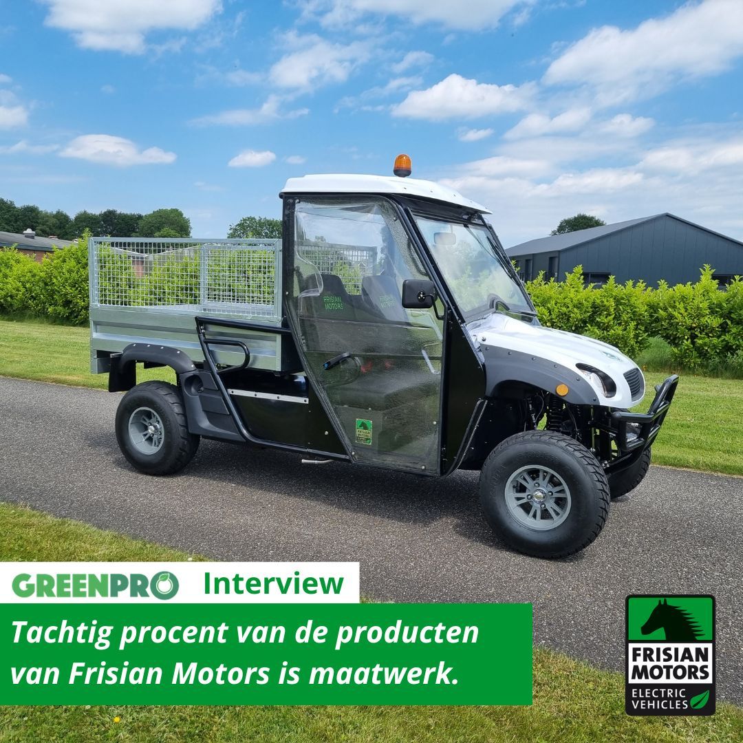 Op 9, 10 en 11 januari zijn wij op de Groene Sector Vakbeurs, stand 694 in de Evenementenhal Hardenberg. Op de Groene Sector Vakbeurs laat Frisian Motors zijn nieuwste voertuig zien. Meer lezen van het interview in het GreenPro magazine? Klik op de link: buff.ly/4aKqMow