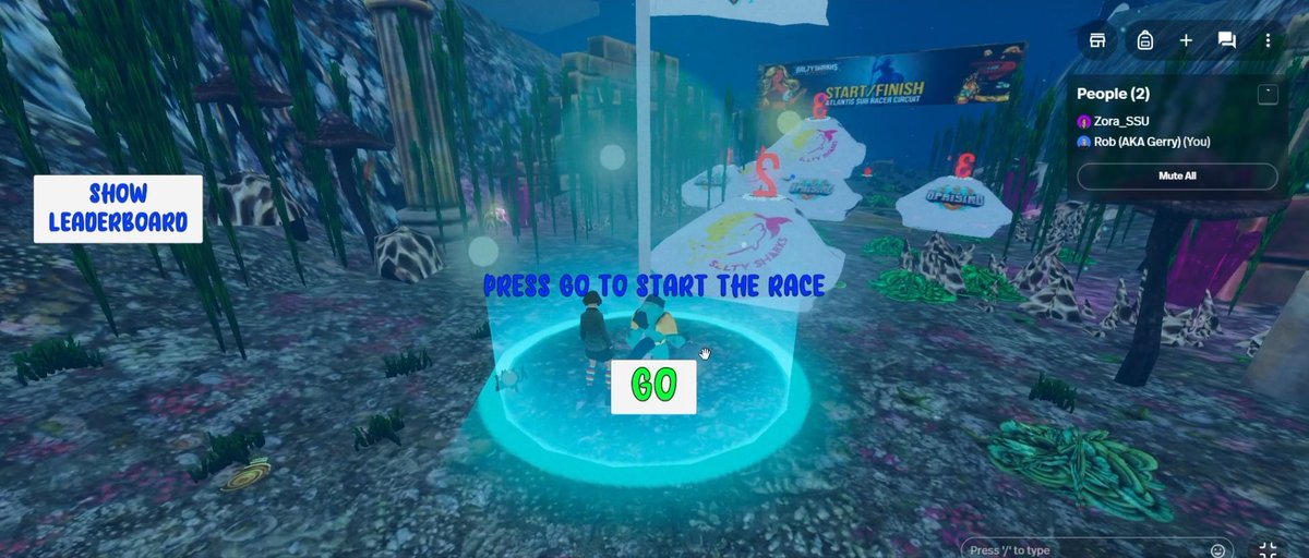 Brands in #Web3 that deliver! 

The Atlantis Sub Racer Game is now officially live on Spatial and FREE to PLAY.

The 4th game developed &amp; delivered by <a href="/SaltySharksAM/">+ Salty Sharks Uprising 🇦🇺</a> - an entertainment &amp; education brand focused on marine species conservation.

JOIN The Uprising &amp; Mint today!