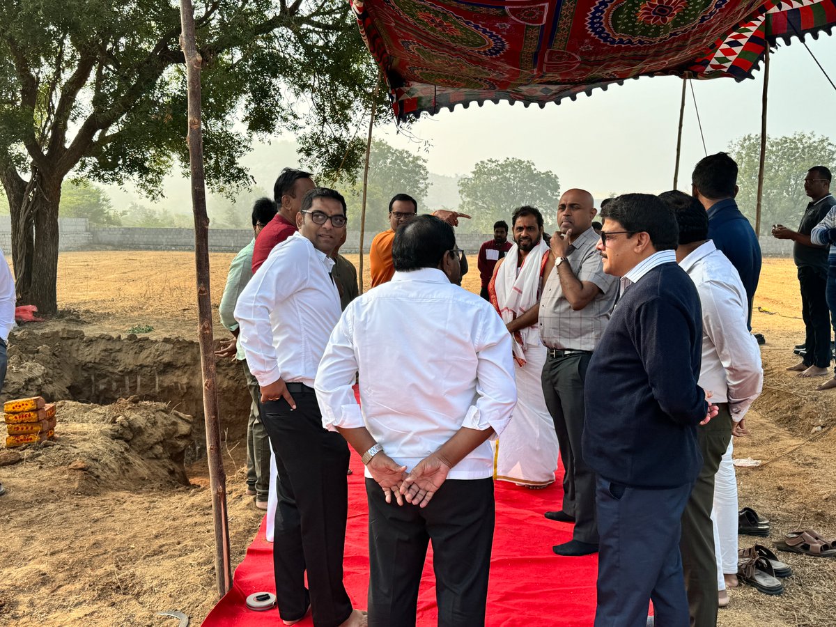 BondadaOnline's tweet photo. Dive into a day of Bondada Industrial Park Foundation Stone Laying Ceremony. LandPooja is completed this morning with CMDBRRao sir and the Bondada Family.

#bondadaengineeringlimited #CMDBRRAO #BEL #Bondadagroup #Atpole #Bondadaecobuild #Smartbrix #Ceremony #Land #foundation https://t.co/HQA7G6ZH0z