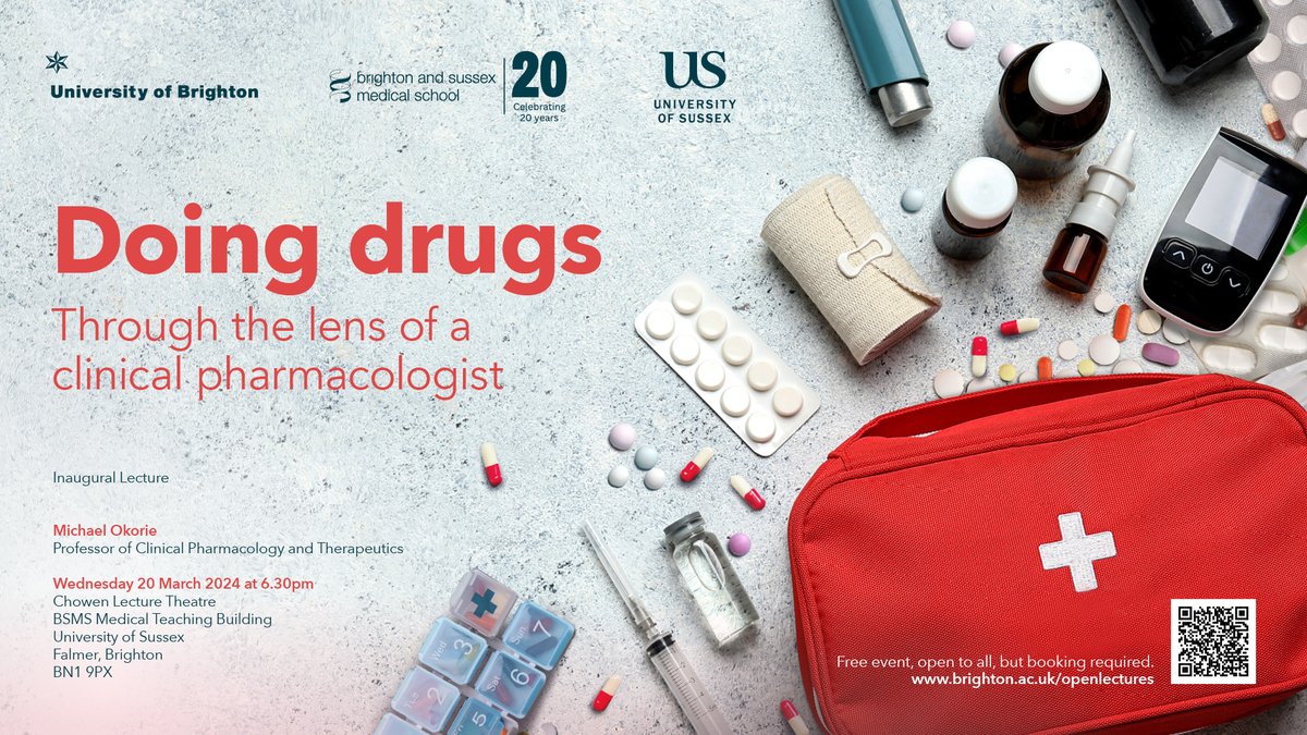 Doing drugs: Through the lens of a clinical pharmacologist 💊

In Prof Mike Okorie's inaugural lecture, he will reflect on his contributions as an educator, researcher &amp; clinician to the safe, effective &amp; responsible use of medicines.

Learn more &amp; book 👉 bit.ly/4ahw1Mi