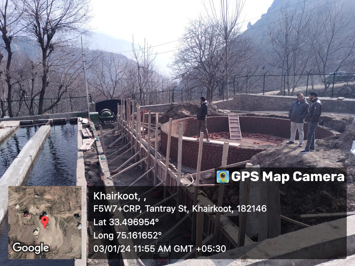 dcramban's tweet photo. Constructed of a Fisheries pond at Kharkote Banihal under the Fisheries Development Program (HADP). Such initiative holds immense potential for development of Fishries sector in Ramban district, contributing to the local economy and fostering sustainable livelihoods.
#ViksitBharatSankalpYatra
@OfficeOfLGJandK
@Rameshkumarias
@diprjk
@BaseerUlHaqIAS
@mohita_ips
