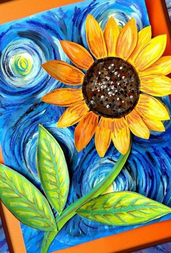 sunflowerchives's tweet photo. sunflower painting 💛 https://t.co/UVrvNETJYC