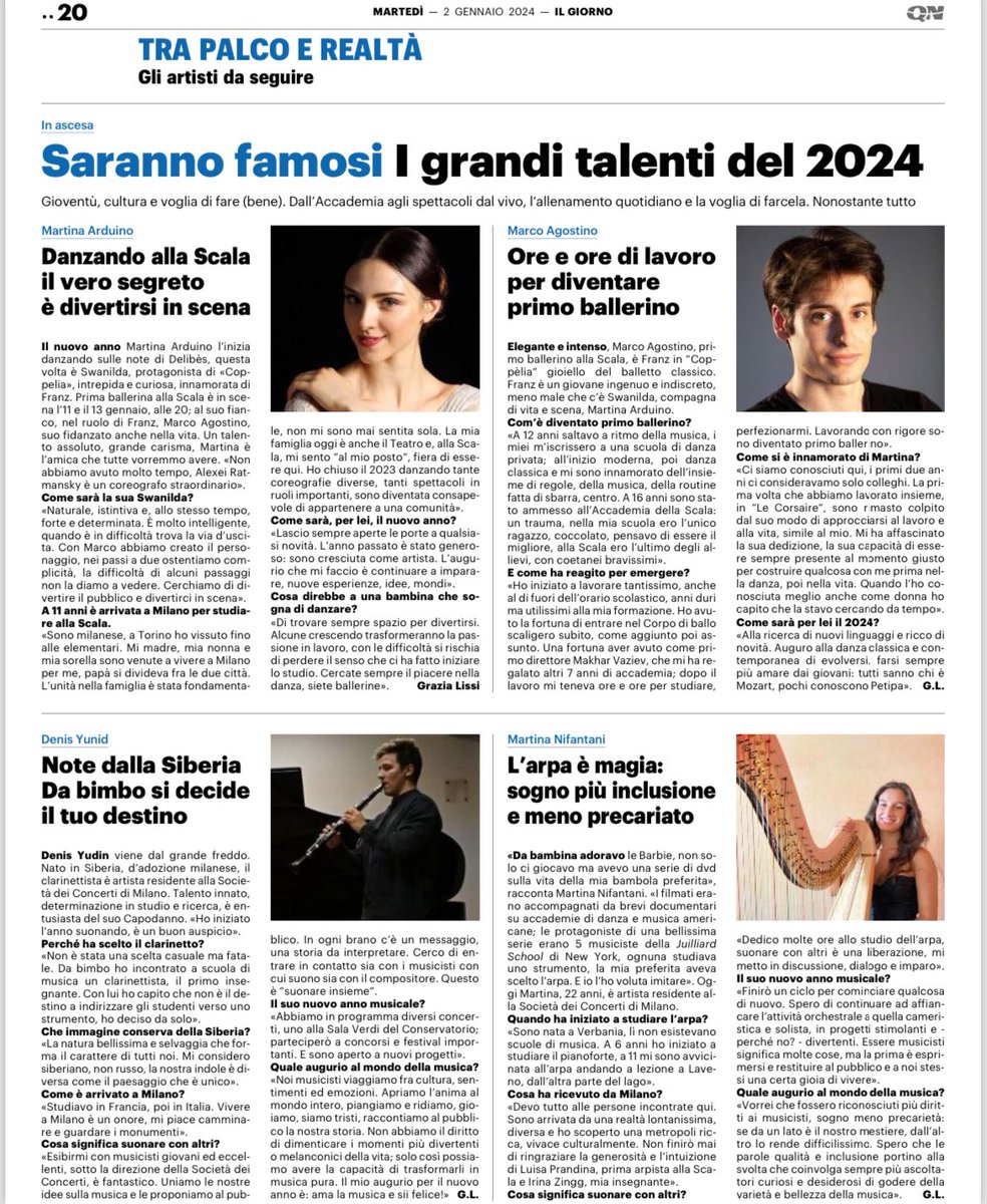 Soconcerti's tweet photo. Focus sui #giovani talenti della nostra stagione: Denis Yudin e Martina Nifantani. Su #ilgiorno le loro interviste 

#valorealtalento 
#future 
#culture https://t.co/jRGNmv1qvP