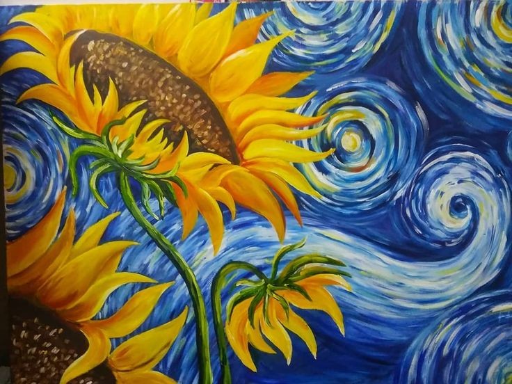 sunflowerchives's tweet photo. sunflower painting 💛 https://t.co/UVrvNETJYC
