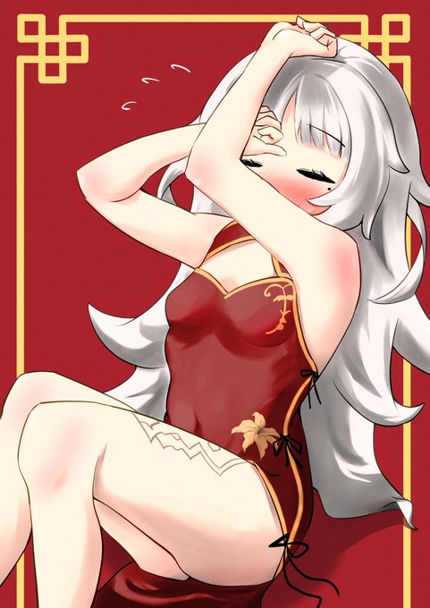 新年なのでフィーゼ描いた🐲🐲 #アズールレーン #アズレン
