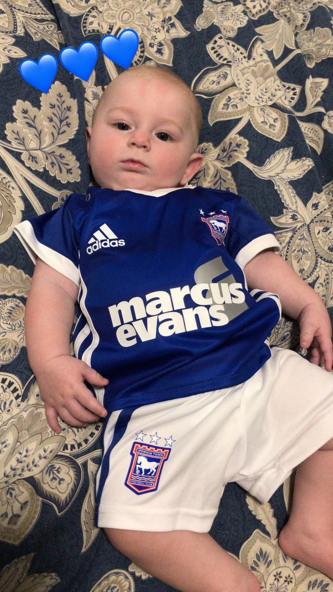 Bobbieelockwood's tweet photo. Wishing my beautiful little tractor boy a happy 5th birthday. 
His first game was in 2019 when he was 3 months old can’t wait for the many more with him💙🤍

#itfc #tractorboy https://t.co/LbweLCFSwi