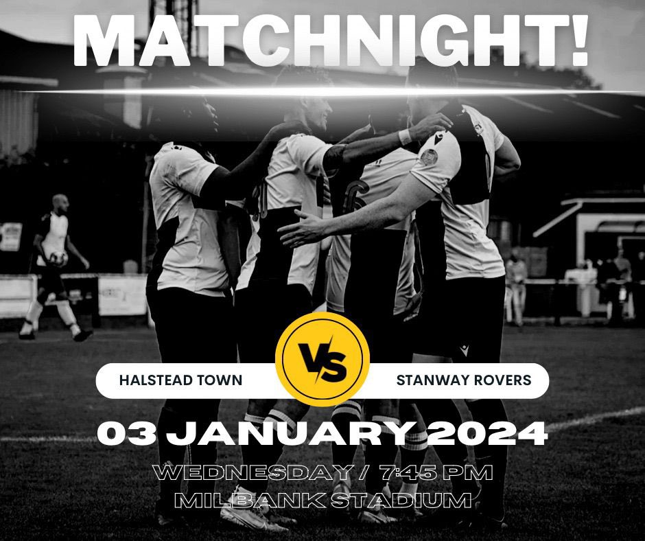 Tonight’s match against <a href="/StanwayRovers/">Stanway Rovers FC</a> in the <a href="/EssexSenior/">Essex Senior League</a>