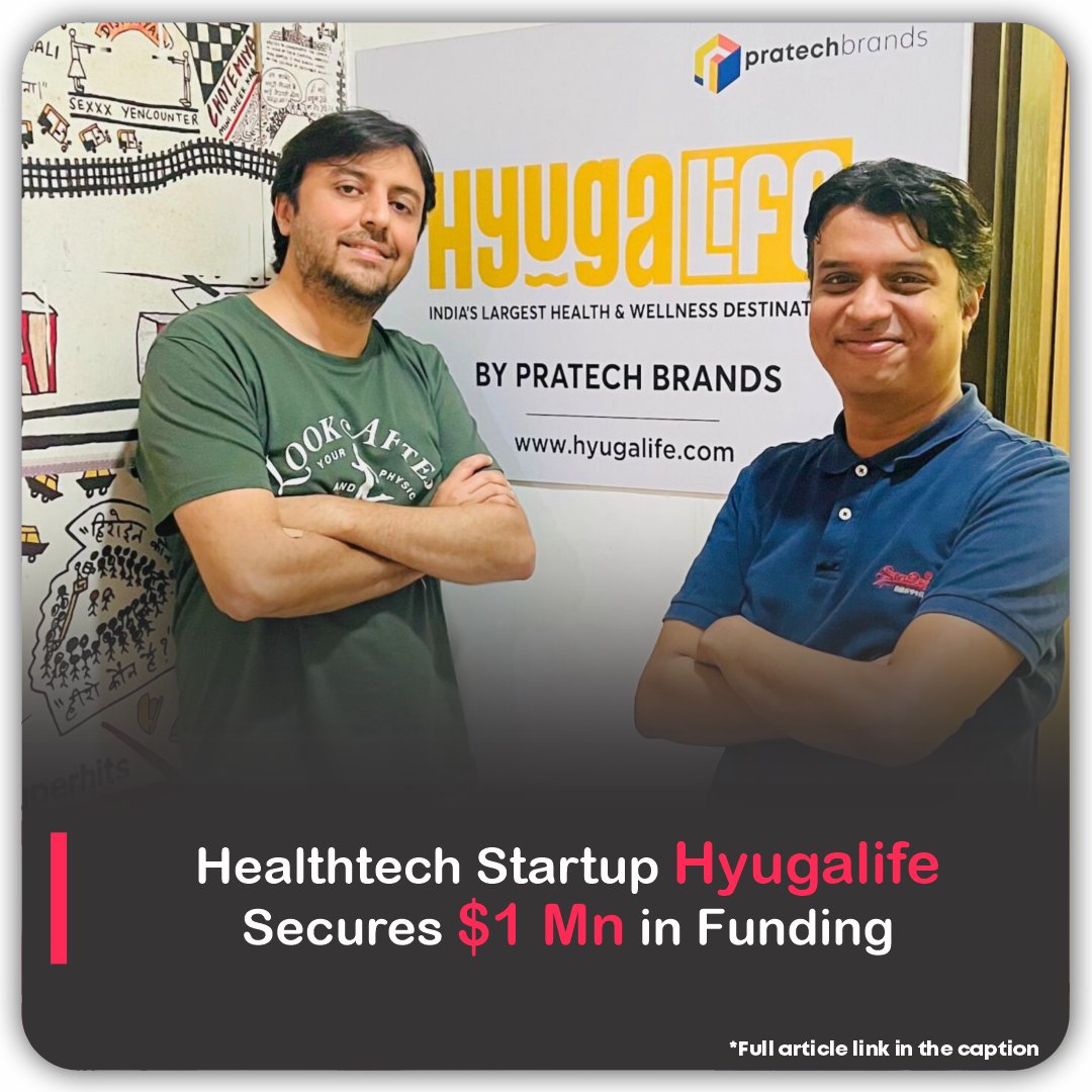 viestories_com's tweet photo. Hyugalife, a wellness and health startup, has raised USD 1 million from both new and existing #investors.
Read more - https://t.co/VtDOweOIsz
To share your startup story write us on - startup@viestories.com
#hyugalife #health #wellness #startup #funding https://t.co/V6MGk3JZeX