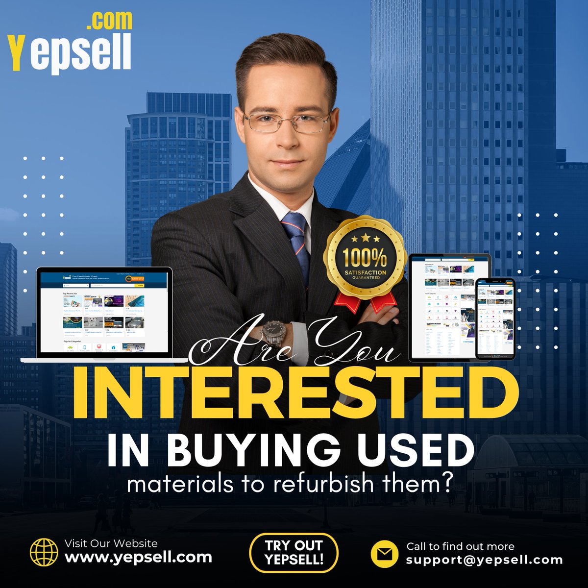 yepsellgroup's tweet photo. If you are residing in #Kuwait and looking to buy used products, look no further than YepSell!
Go through the listings and find your requirements at the best price without any hassle.
Register yourself on #YepSell now!
π https://t.co/0IagXVi1jW
βοΈ support@yepsell.com https://t.co/7tvFE1bKZV