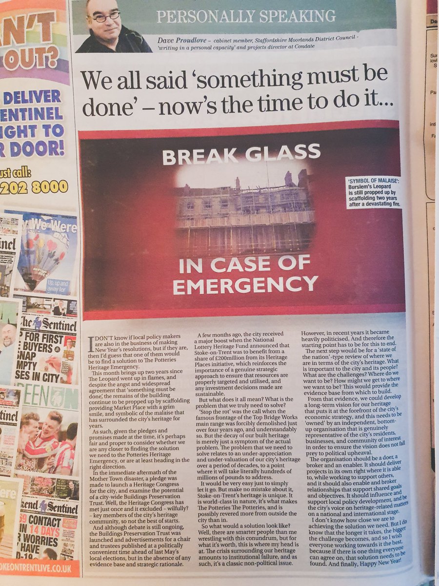 '....there are smarter people than me wrestling with this conundrum, but for what it's worth, this is where my head is at....' My final thoughts on #ThePotteries #HeritageEmergency