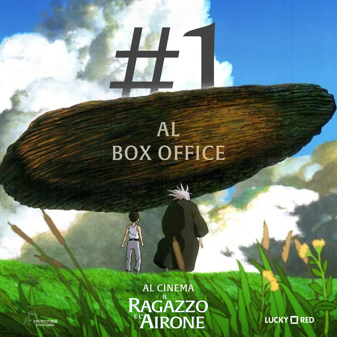 StudioGhibliIT's tweet photo. Il ragazzo e l'airone di Hayao Miyazaki ha conquistato il primo posto del box office italiano. E noi siamo felicissimi.
Grazie a tutti voi.

Per acquistare i biglietti: https://t.co/oWU40jeETv
Per consultare la lista delle sale: https://t.co/x6Pk7xh1Vd https://t.co/OeTdW8uanu