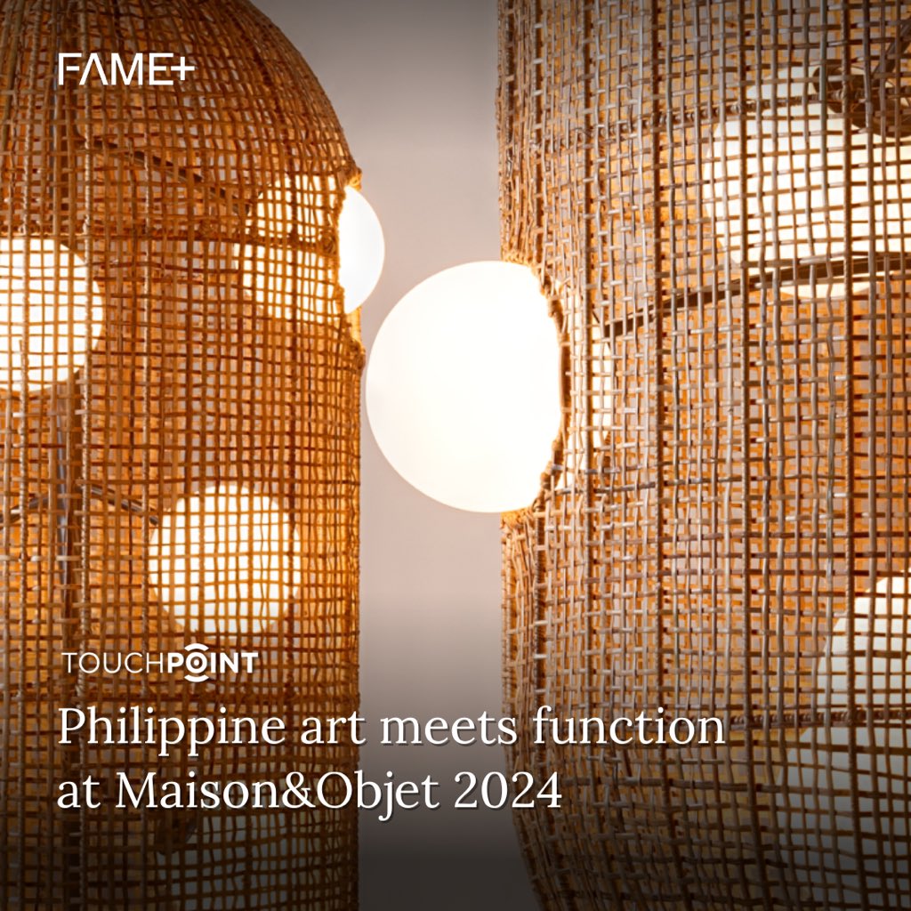 TheManilaFAME's tweet photo. See what awaits you in ARTIPELAGO by #DESIGNPhilippines in @MaisonObjet!

This year, DESIGNPhilippines will showcase 15 artisanal brands and a collection of artworks by #Filipino artists, curated by Galerie D' Antoine.  

Read more: https://t.co/jTIBDeoRcQ https://t.co/vZnp0SjKL3
