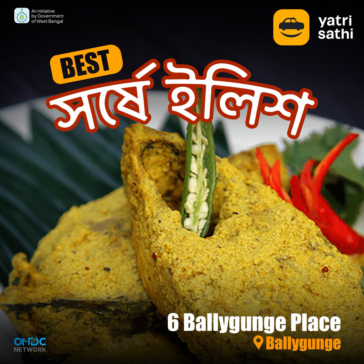If your mood needs a pick-up, there's Shorshe ilish. ❤️😋🤤
And if you need a pick up, you know whom to call! 🚕
Download the app now! ⚡

#Food #KolkataFood #YatriSathi #AmarShohorAmarSofor #FoodTrails #KolkataDiaries