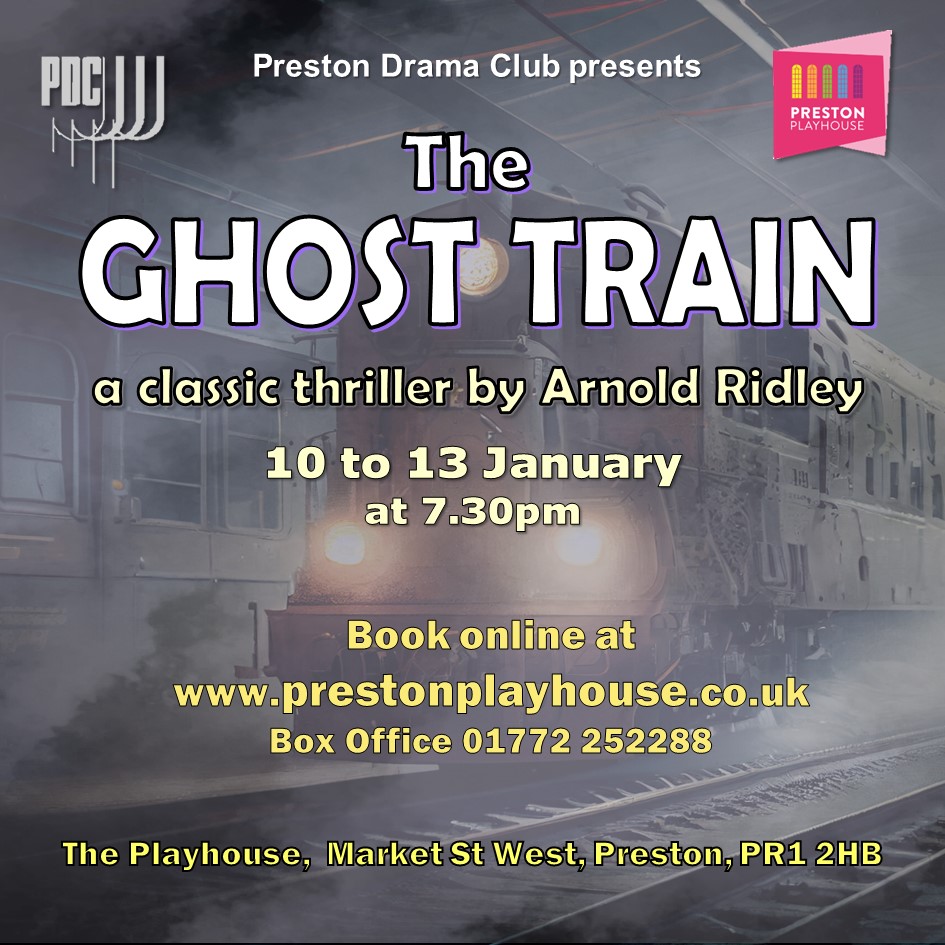 PrestonPlayhous's tweet photo. A dark and sometimes scary tale takes to the Playhouse stage next week. Arnold Ridley's "The Ghost Train" sees stranded passengers ignore warnings and stay in the waiting room with terrifying consequences https://t.co/swN9FJynnl to book #PHShows #PrestonPlayhouse #OurPreston https://t.co/AxFg2Y4MPG