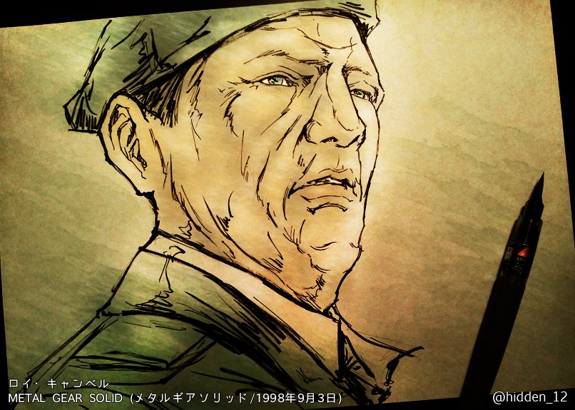 「METAL GEAR SOLID ロイ・キャンベル  「予定通りだな。ブランクが」|𝒉𝒊𝒅𝒅𝒆𝒏のイラスト