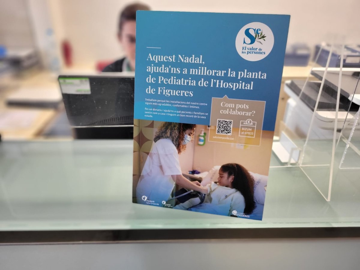 I si comences l'any ajudant-nos a millorar les instal·lacions de Pediatria de l'Hospital? 🥰

Pots fer un Bizum al 07833, a través del web salutemporda.helpbysc.com/pediatria o en els establiments associats de Comerç Figueres. 😊