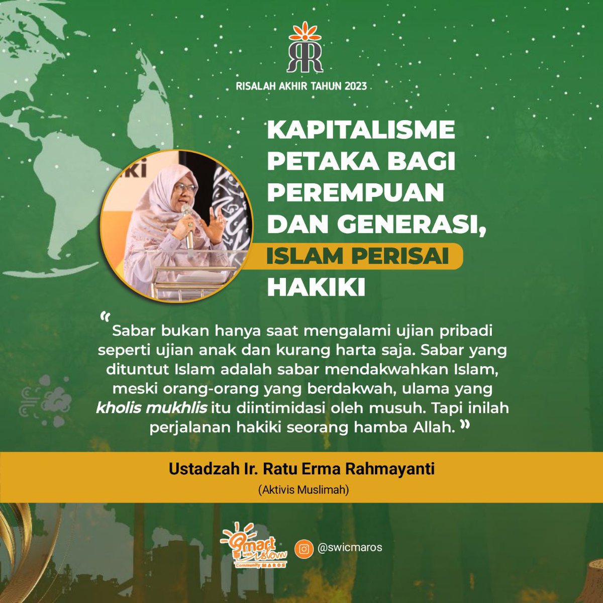 kanzamufidaa's tweet photo. Sabar hadiahnya luar biasa. 

#KapitalismeSengsarakanUmat
#KhilafahPerisaiHakiki
#IslamSolusi
#Khilafah https://t.co/r8QgvFurNG