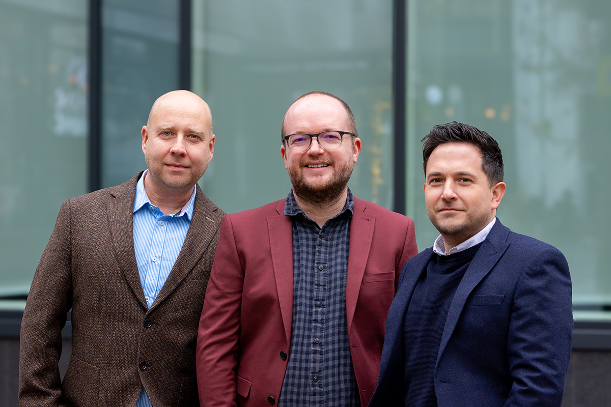 bowmanrileyarch's tweet photo. We've strengthened our senior team, promoting Colin Briggs, Dan Heward &amp; Craig Mewse to director, marking a significant step in our commitment to succession management #team #celebratingsuccess #peoplefirst #architects #architecture https://t.co/8JS1ol7IIM