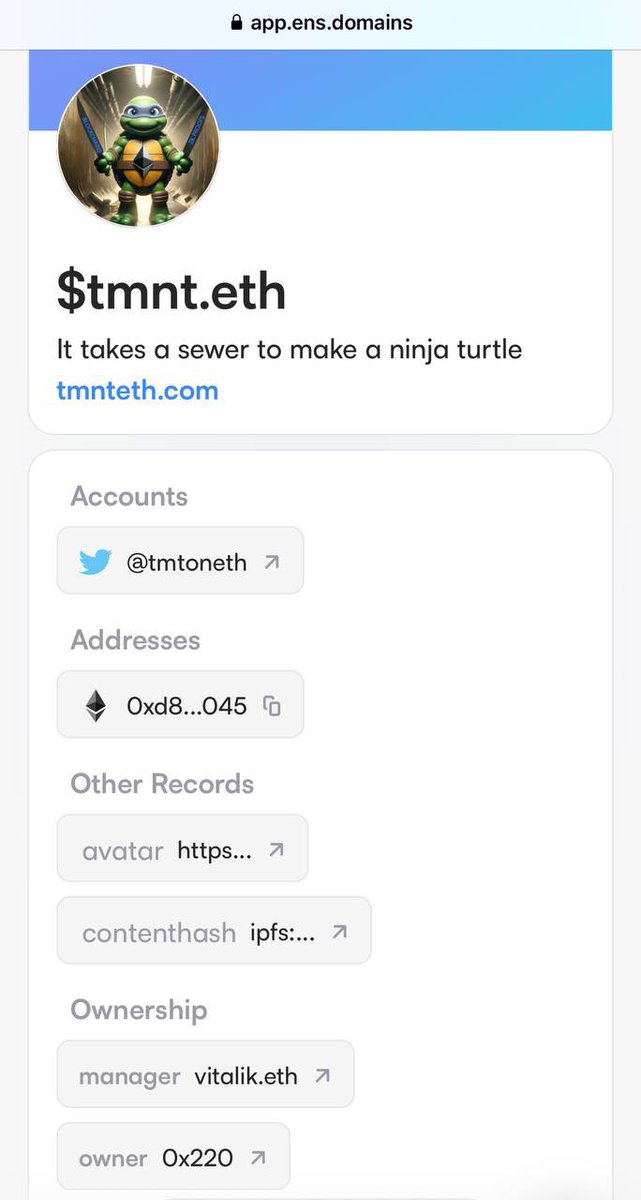 CoffeeSPX's tweet photo. @rovercrc $TMNT is the one #meme on $ETH
Owned by @VitalikButerin https://t.co/nwH8kililP