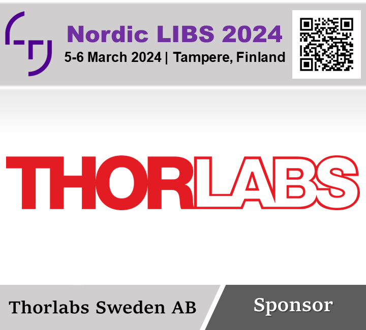 .. <a href="/Thorlabs/">Thorlabs</a> is our next sponsor for <a href="/NordicLIBS2024/">Nordic LIBS 2024</a>.

📅Save the Dates: 05-06 March 2024   
📍  Tampere, Finland  
🔗Website: events.tuni.fi/nordiclibs2024/
*Abstract submissions and registrations are now open!    

#LIBS #Conference #Networking #Tampere #Finland

@TampereUni