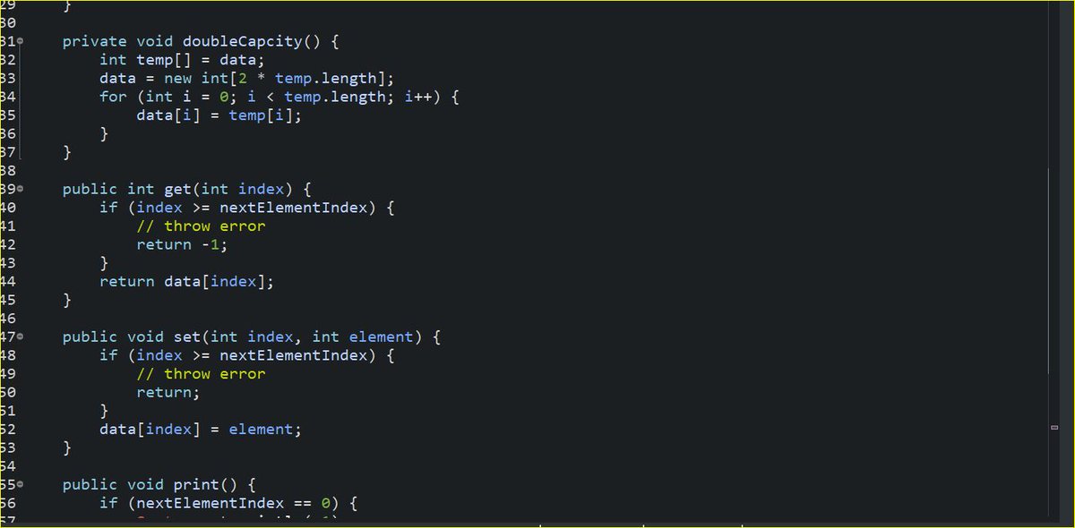 khandayharoon's tweet image. 🚀 Exciting Java Implementation Alert! 🚀 Just coded a DynamicArray in Java with awesome features:
✅ Dynamic Sizing ✅ Resizable Capacity ✅ Element Add & Remove ✅ Index-based Modification ✅ Print Functionality ✅ Error Handling
🌐 #Java #DynamicArray #LearnInPublic