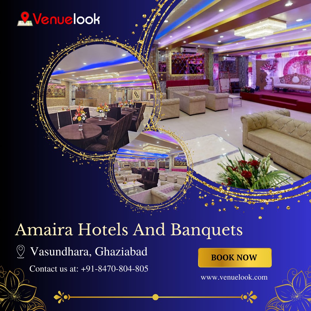Live the fairytale you've always dreamed of at Amaira Hotel and Banquets. 🏰✨ From lavish weddings to intimate birthdays, we've got you covered! To plan your own unforgettable events, connect with VenueLook.com or dial 📞 +91-8470-804-805 . . . . . #Amairabanquets