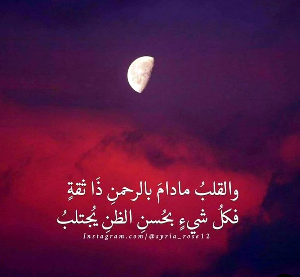 والقلبُ ما دامَ بالرحمنِ ذا ثـقـةٍ
فكلُ شيءٍ بحسنِ الظنّ يجتلبُ