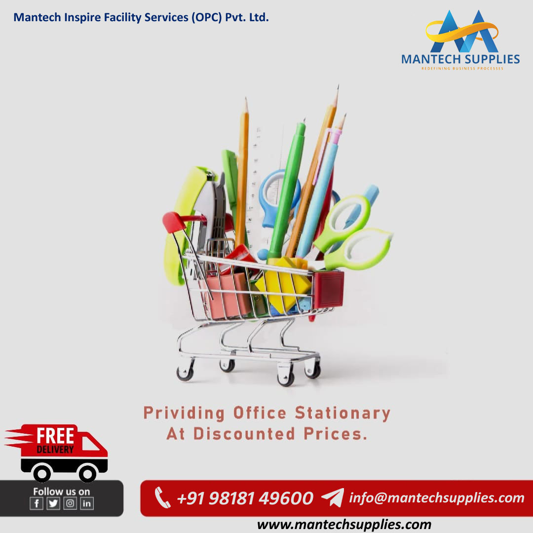ManTech Supplies: Your one-stop solution for all office essentials! 📎🔧🎁📞 +91 98181 49600✉️ info@mantechsupplies.com🌐 mantechsupplies.com #OfficeSupplies #ManTechSupplies #Stationery #CorporateGifts #SafetyFirst #FMCG #Housekeeping #Electrical #Hardware #Essentials