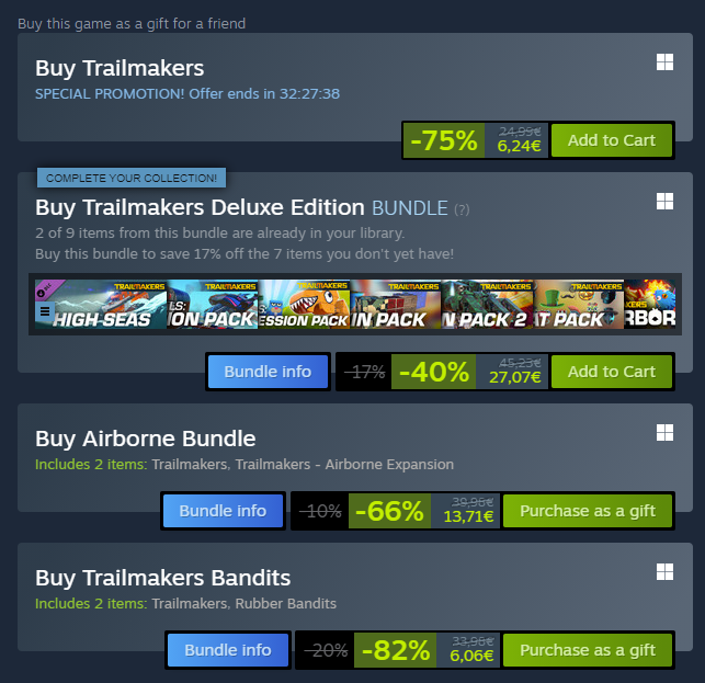 PlayTrailmakers's tweet photo. 💥 2024 GIVEAWAY 💥

ℹ This giveaway is for Steam users. We will do one for consoles too soon.

We are kicking off the new year with deep sales and a giveaway where you can win ALL the Trailmakers DLC for free!

How to participate
💙 Follow us here on Twitter / X
🔁 Retweet this
✍ Reply to this tweet

This Friday we will choose one lucky winner who will unlock all Trailmakers expansions for free! If you already own some of them we will give you the rest.

If you have a friend you would like to introduce to the game now is the time. 🫶

➡ https://t.co/JaMzLx5Q0M