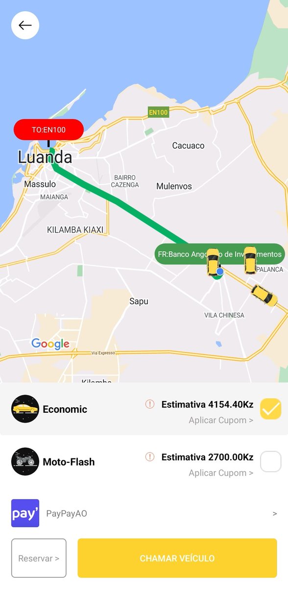 TlevaApp's tweet photo. Um Viana-Marginal básico. Preço mais baixo do mercado. Não maia, deixa TLevarmos para onde quiseres.
#TLeva #AppTaxi #Angola #Luanda https://t.co/R56yNV3Vjt
