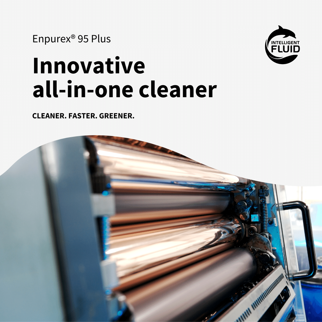 🌟 Introducing Enpurex® 95 Plus! 🌟
This cleaner is especially designed for anilox rollers, print cylinders, and printing rollers, covering 95% of cleaning applications while effortlessly tackling all ink types (solvent-based, water-based, and UV) in one go.