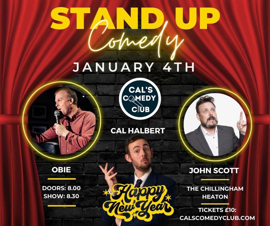 Tomorrow at <a href="/Chillingham_SJF/">The Chillingham Arms</a> calscomedyclub.com for tickets! #whatsonne #Newcastle #comedynight