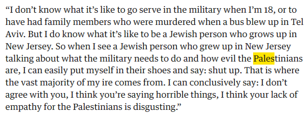 muwusic's tweet photo. what my favorite jew has to say about the anti-palestine hate by the jewish people (spoilers: good things) https://t.co/RClKOoKche