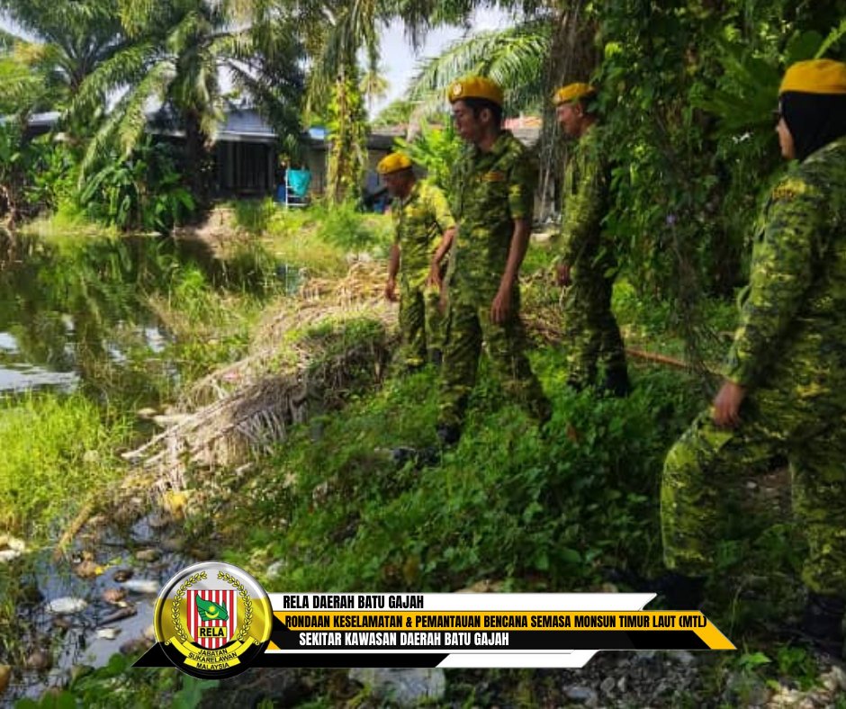 RELADAERAHBTGJH's tweet photo. 27-31  Disember 2023 l Batu Gajah -  Sekitar Penugasan Rondaan Keselamatan dan Bencana Semasa Monsun Timur Laut (MTL) 2023/2024 bagi RELA Daerah Batu Gajah. 
#SetiaBerbakti 
#relamalaysia
#RELASiapsiaga
#MalaysiaMadani 
#KDN_TogetherWeAreOne 
#KeselamatanTanggungjawabBersama https://t.co/5lryCK8gUz