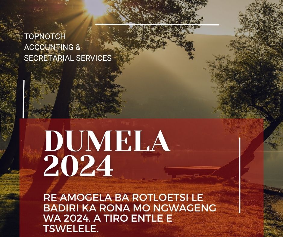 Dumelang Batswana, Dumelang.

Re fano fa! Re mmone ngwaga!
A tshegofatso e nne le lona.

Re teng, re theogetse!