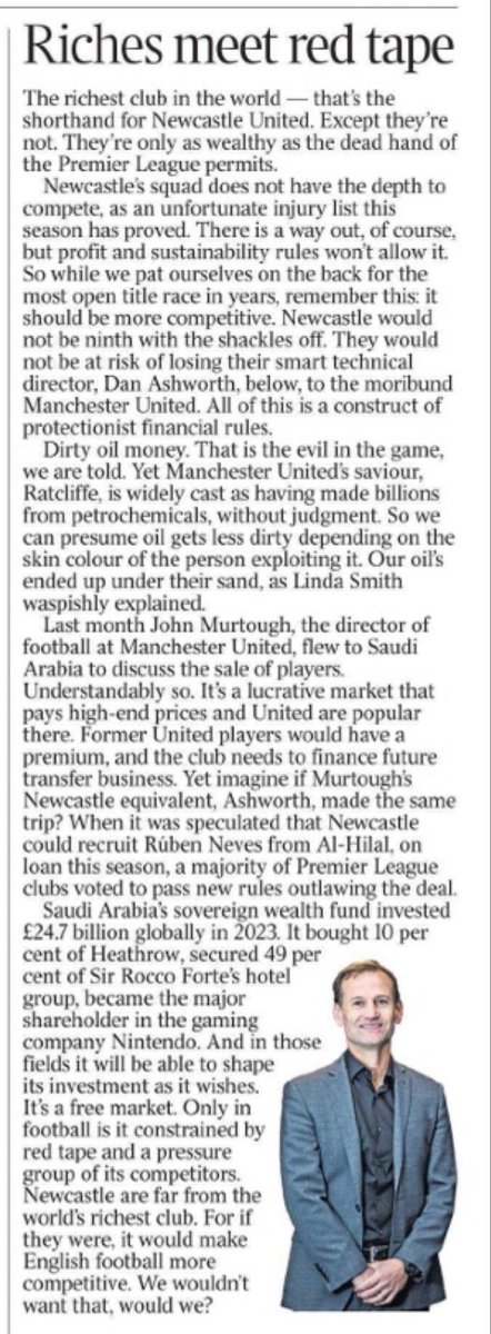 Martin Samuel in the Mail today…