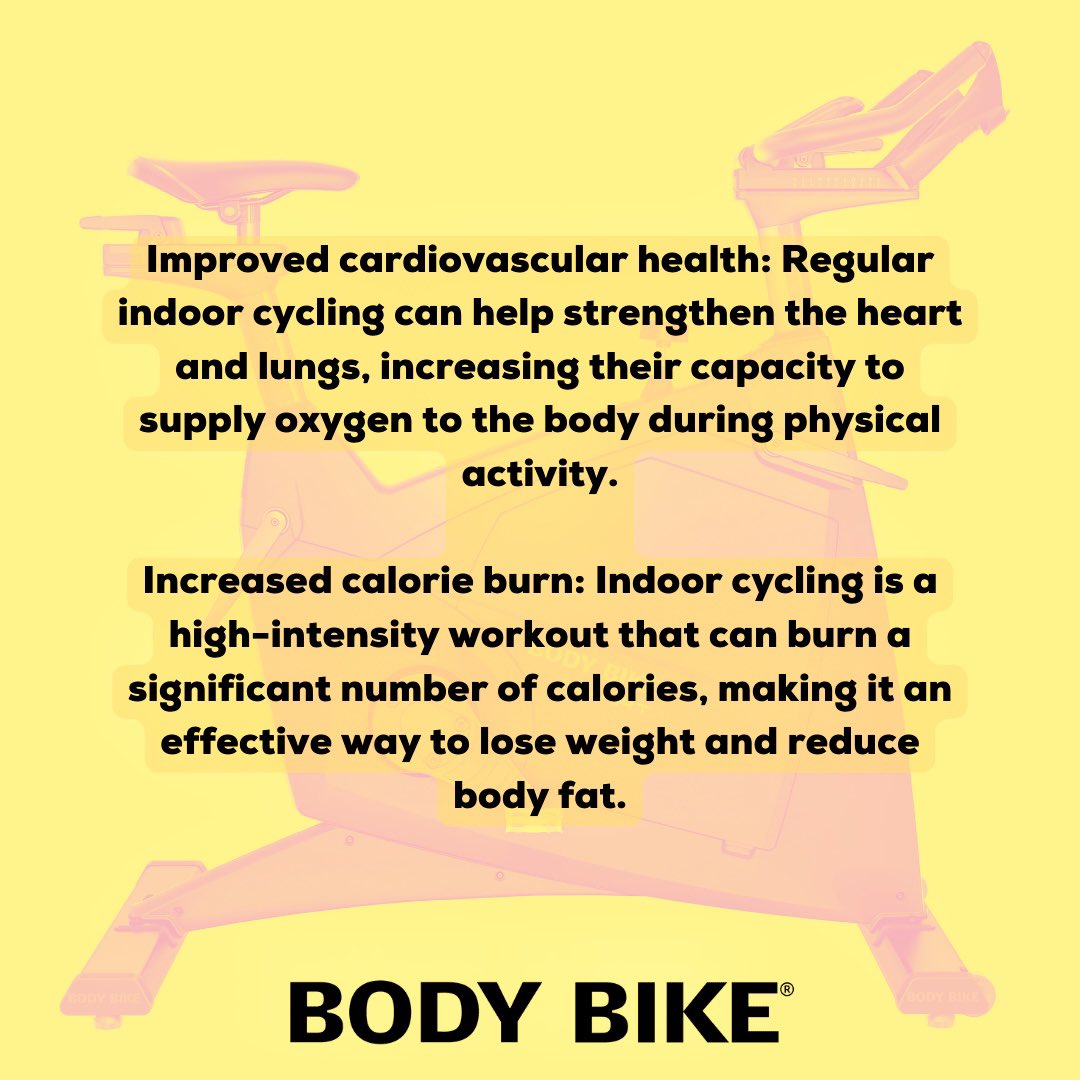 Benefits of Indoor Cycling 

#indoorcycling #bodybike #healthyhabits #dogoodthings