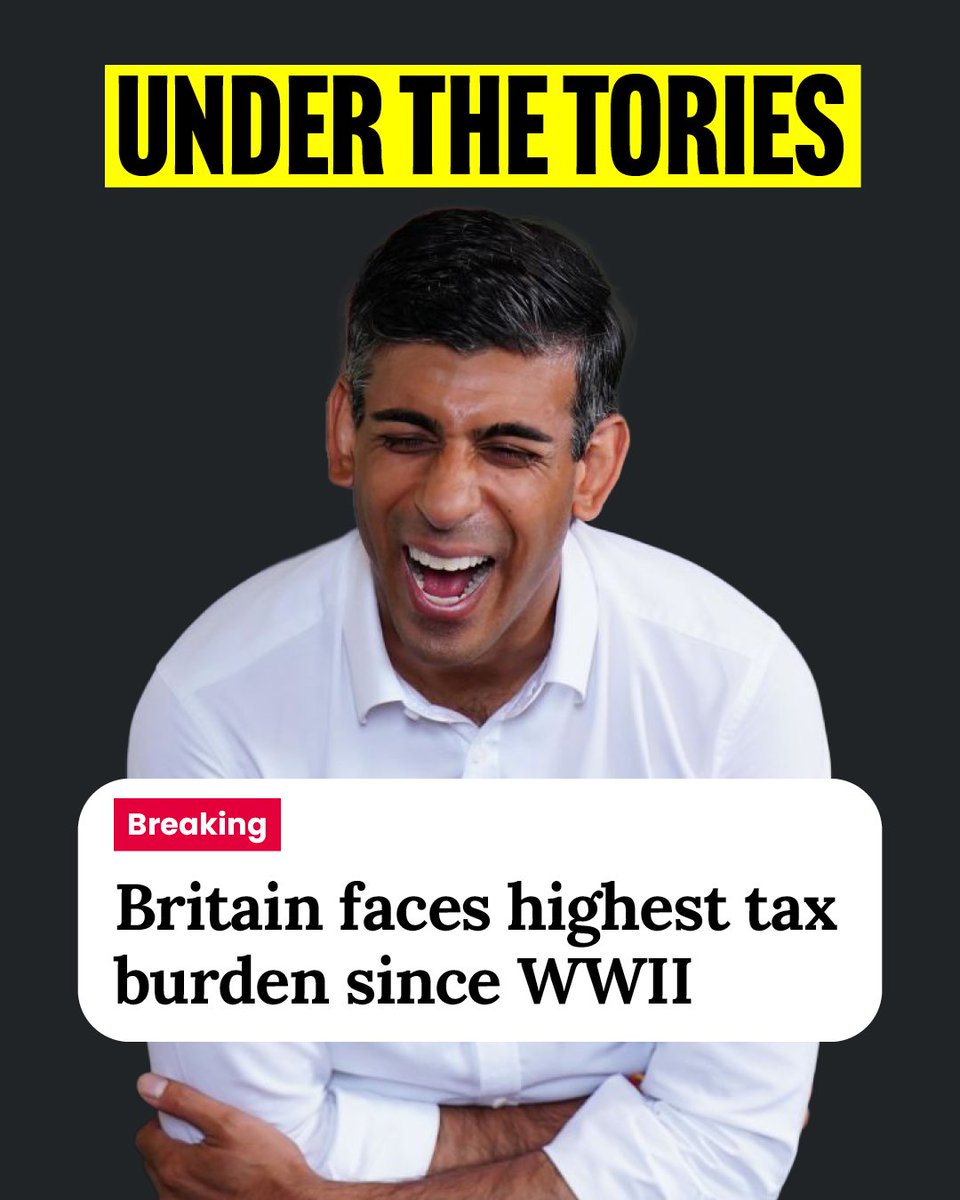 25 tax rises. And what have we got to show for it? Broken services and a Tory cost of living crisis. We need change. We need a Labour government.