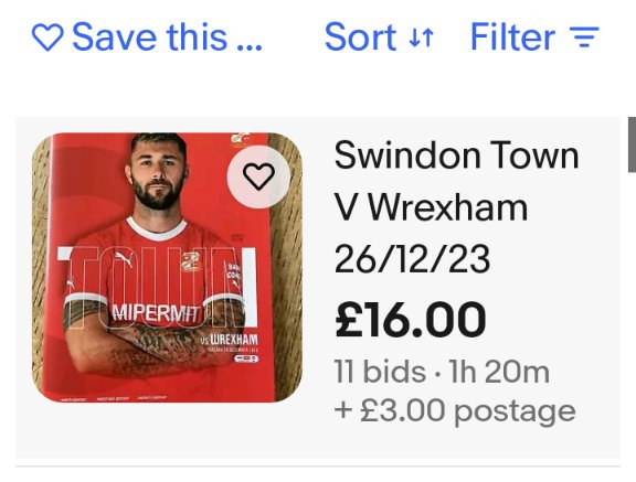 Any #SwindonTown fans know why this programme is fetching silly money...
#stfc